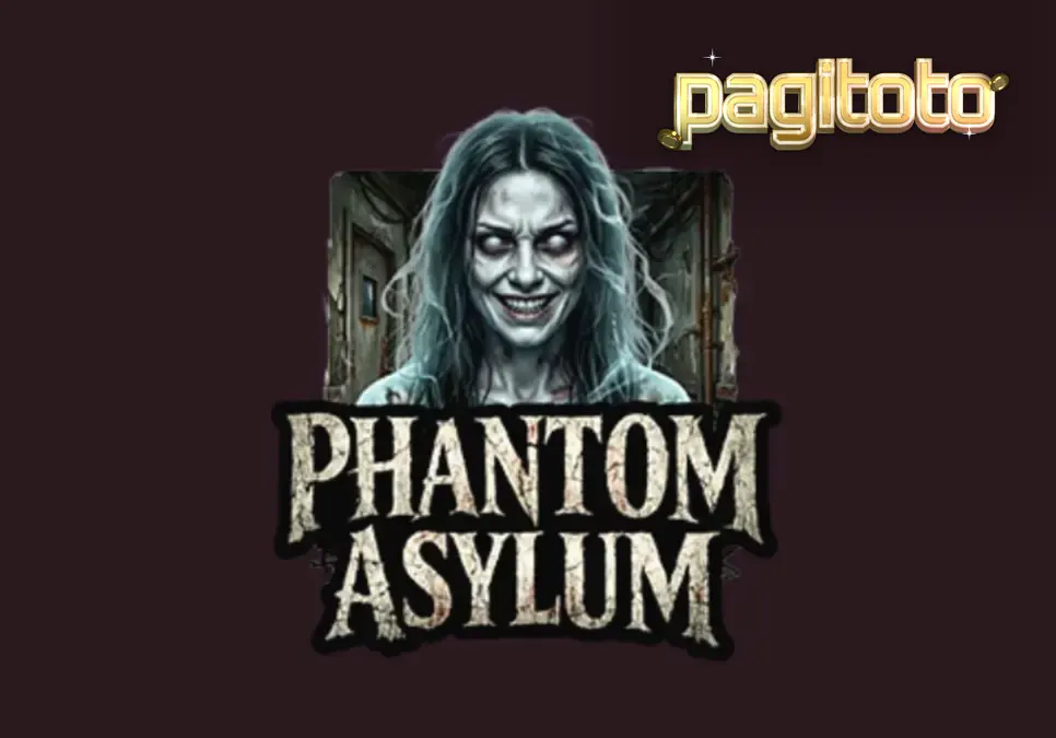 Tampilan visual slot Phantom Asylum dengan tema rumah sakit jiwa yang menyeramkan